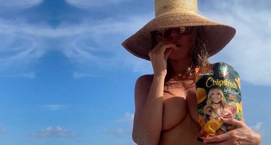 Heidi Klum: πατατάκια και βυζάρες.